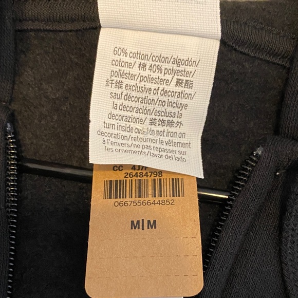 PINK Victoria's Secret Black Hoodie with White Logo - Picture 6 of 6